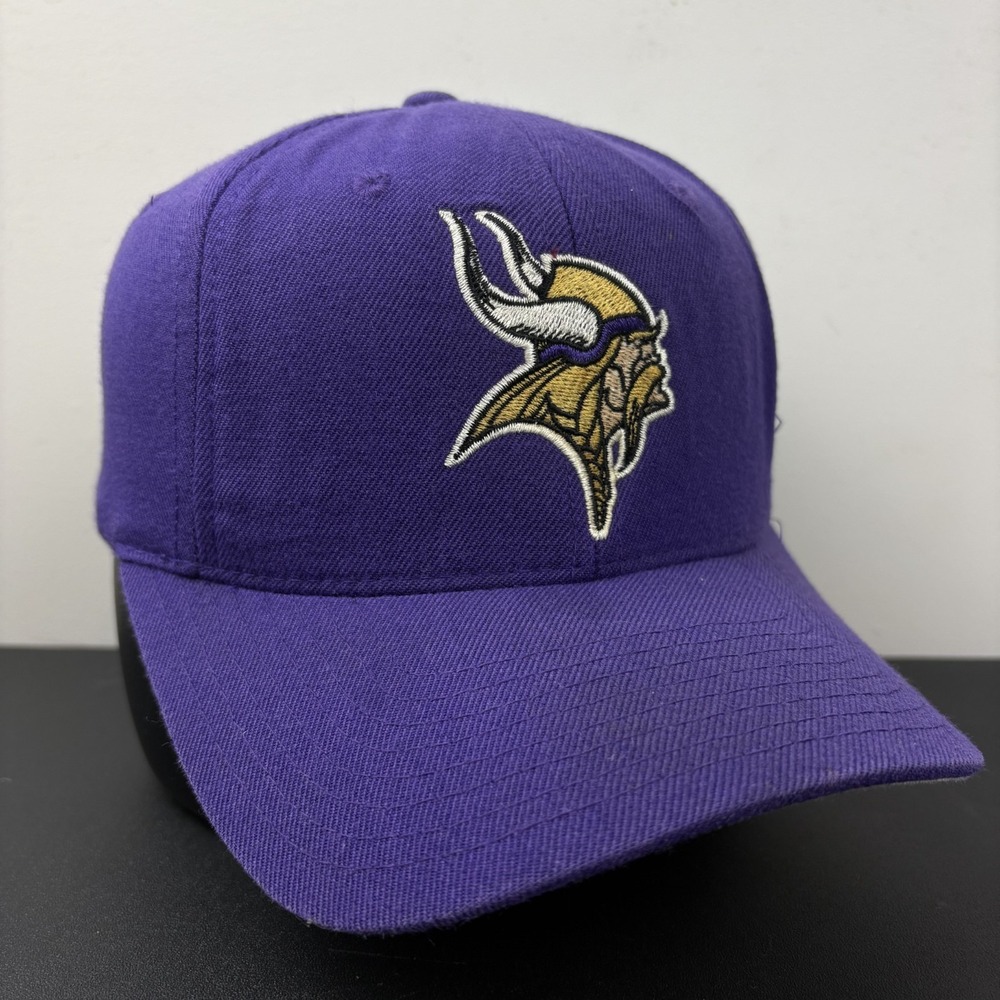 Vintage 90s Starter Minnesota Vikings Strapback Hat Purple NFL Football Cap OSFM